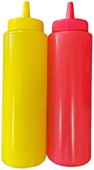 Ketchup and Mustard BPA Free Squeeze Bottles Set of 2