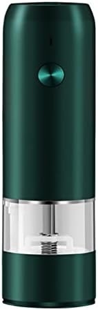 LEIXIUSM Refillable Pepper Mill USB Electric Salt and Pepper Grinder Set White