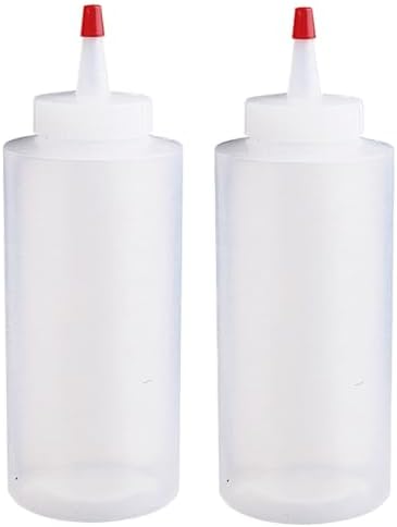 Wilton 2 Pack Plastic Candy Squeeze Bottles 6 oz