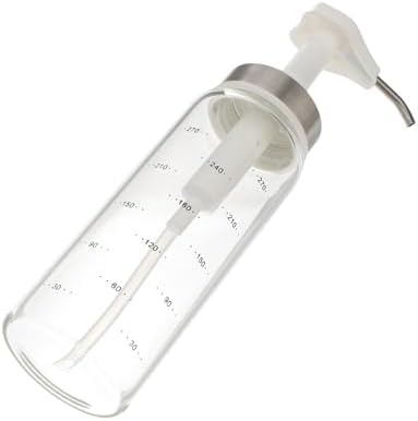 Zerodeko 300ml Squeeze Dispenser Durable Glass for Kitchen Use