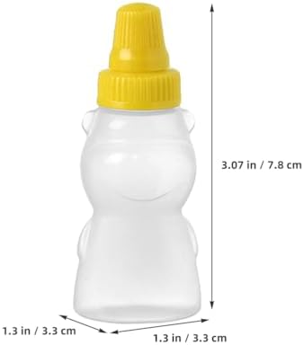 Luxshiny 12Pcs Mini Bear Shape Condiment Bottles 1