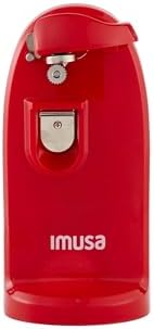 ImUSA Compact Electric Can Opener with Bottle Opener Knife Sharpener Red