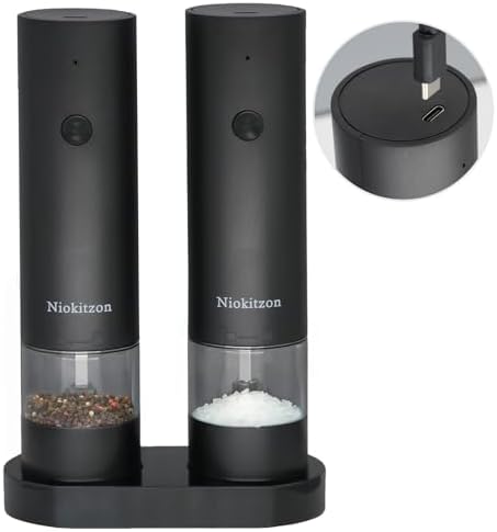 Electric Salt Pepper Grinder Set