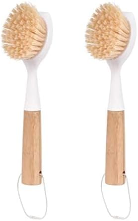 UD Bamboo Dish Brush 2-Pack with Scrub Function