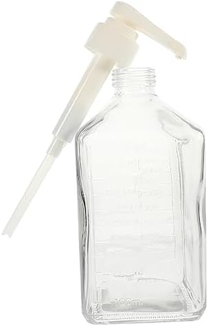 Luxshiny Glass Candy Dispenser Refillable Pump Bottle