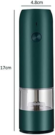 LEIXIUSM Refillable Pepper Mill USB Electric Salt and Pepper Grinder Set White