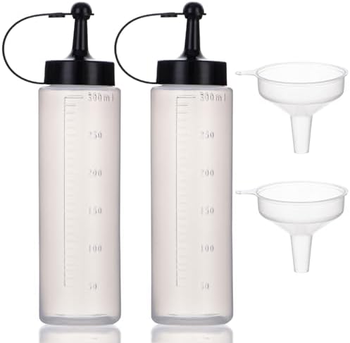 Premium Condiment Squeeze Bottles Set