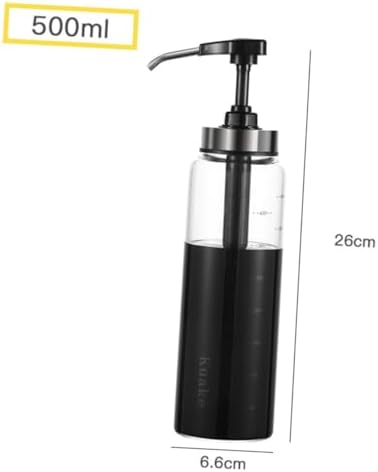 500ml Black Sauce Press Bottle for Ketchup and Salad Dressing