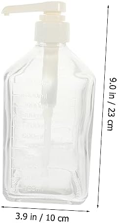 Luxshiny Glass Candy Dispenser Refillable Pump Bottle