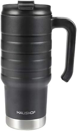 HAUSHOF 24 Oz Travel Mug with Flip Lid