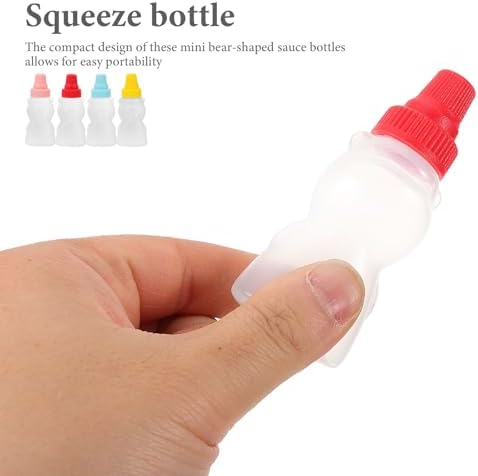 HOLIDYOYO Bear Shape Mini Sauce Bottles