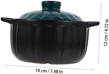 GRIRIWMini Ceramic Casserole Pot with Lid for Home Use