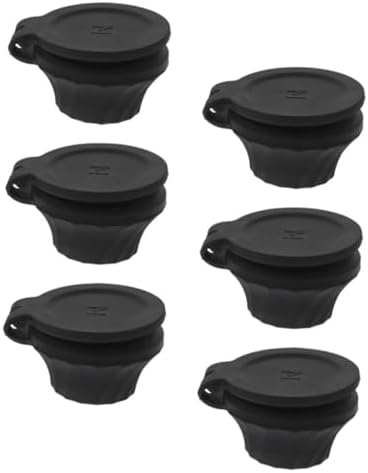6-Piece Durable Squeeze Bottle Caps Reusable Leak-Proof Design