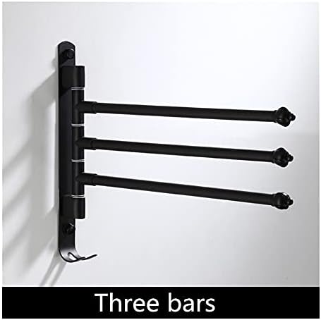 Premium Black Wall-Mounted Towel Rail