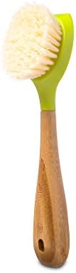 Full Circle Dish Brush and Bottle Brush Bundle with Bamboo Handles