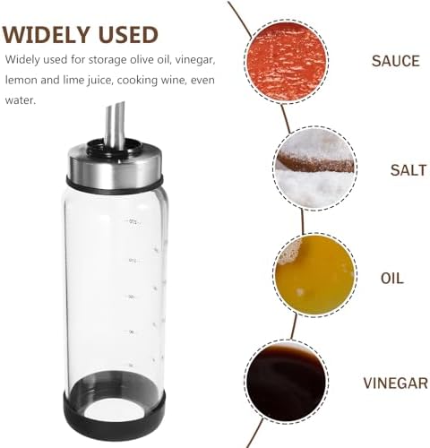 HemotonCondiment Oil Bottle Stainless Steel Squeeze Bottle for BBQ Kitchen Home Picnic