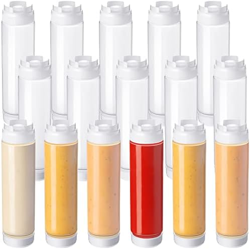 Roshtia 16 Pcs White Squeeze Bottle