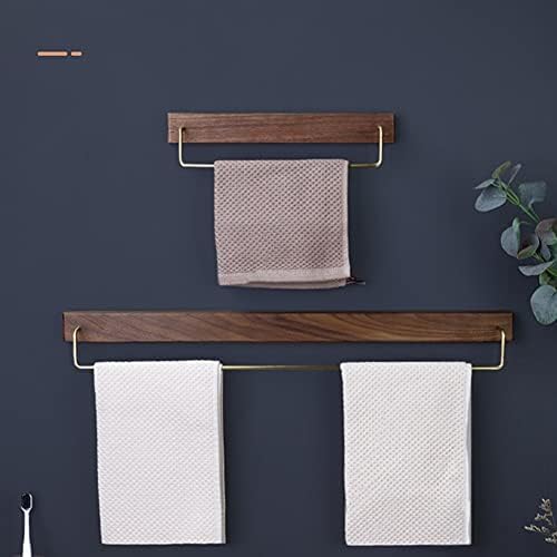 Solid-Wood Towel Rail Rack for Bathroom Kitchen Organization
