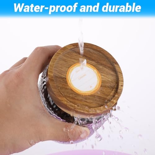 90Pcs Waterproof Canning Labels Round 16 Inch