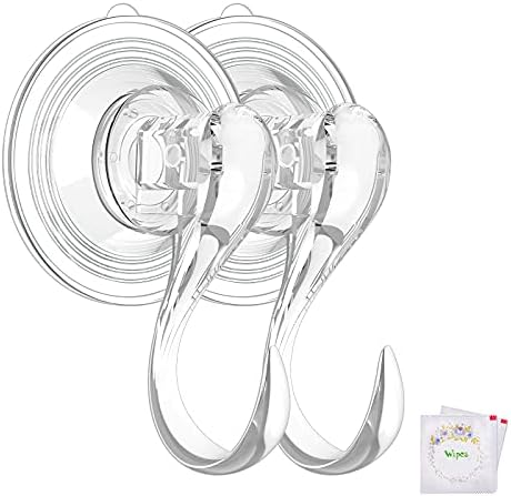 Essential Suction Cup Hooks Small Clear Heavy Duty