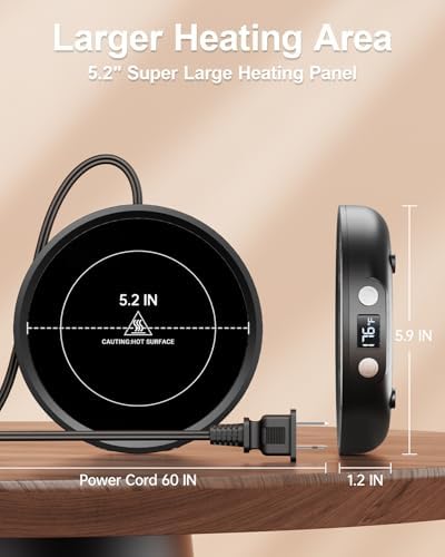 SweetFULL Retailer Delivery Premium Coffee Warmer with 3 Settings for Daily Use