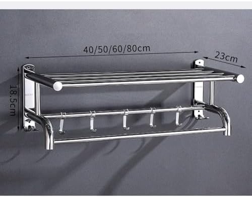 Annika 40cm Punching Wall-Mounted Towel Rack for Efficient Storage
