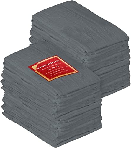 Utopia Kitchen Light Grey Flour Sack Towels 24 Pack