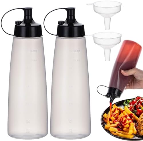 Condiment Squeeze Bottles 2 Pack 500ml