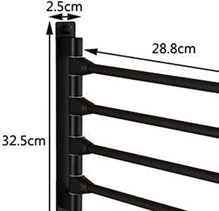 Black Space Wall-Mounted Towel Rail