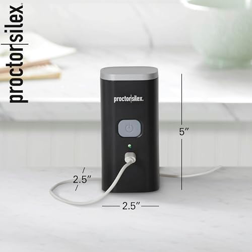 Proctor Silex Electric Can Opener Hands-Free Rechargeable Self-Aligned Compact