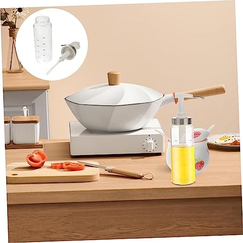 Zerodeko 300ml Squeeze Dispenser Durable Glass for Kitchen Use