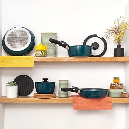 Mixpresso 3 Pcs Olive Green Canisters Set for Kitchen Storage