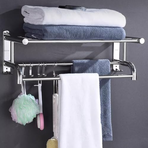 Annika 40cm Punching Wall-Mounted Towel Rack for Efficient Storage