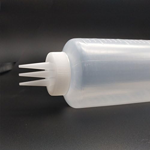 GARASANI 3 Hole Sauce Squeeze Condiment Dispenser 23oz