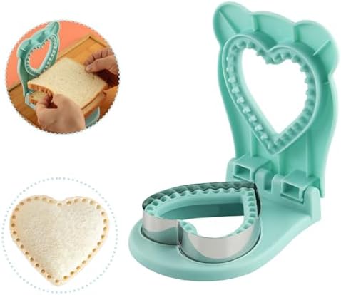 Heart-shaped Sandwich Cutter and Sealer with Crustless Design