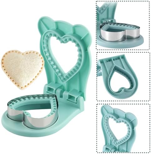 Heart-shaped Sandwich Cutter and Sealer with Crustless Design