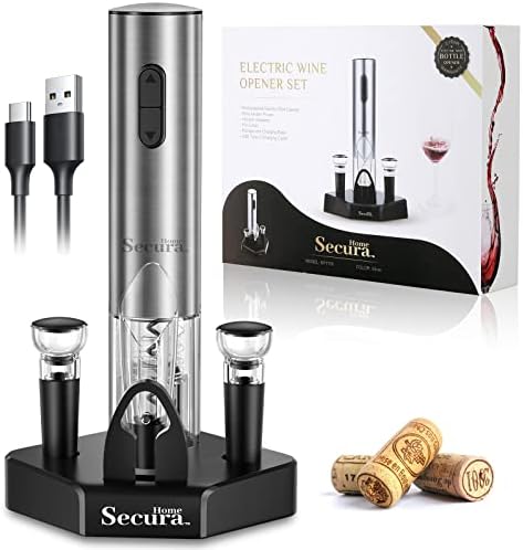 Secura Electric Wine Opener Set 5 in 1 1
