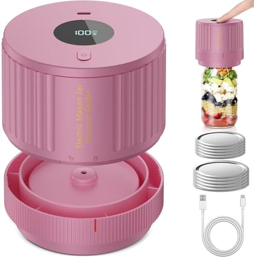 Electric Mason Jar Vacuum Sealer Kit Extend Storage Time