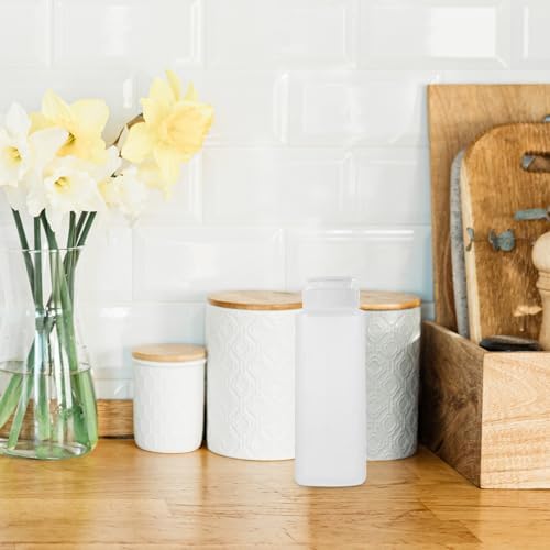 Sleek condiment bottles keep your kitchen organized