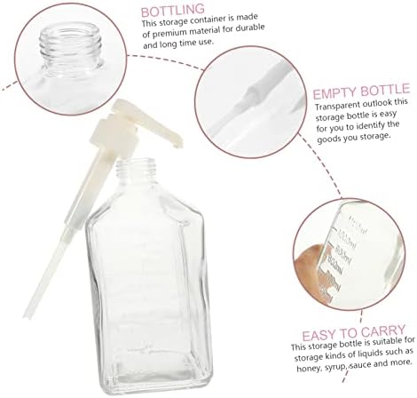 Hoement Condiment Squeeze Pump Storage Bottle