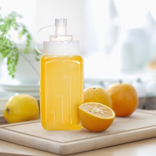 Set of 12 Squeeze Condiment Bottles 12 oz Wide Mouth