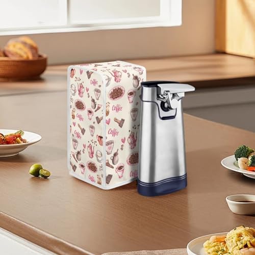 Goronwyfloyd Coffee Can Opener Cover with Pink Heart Design 1