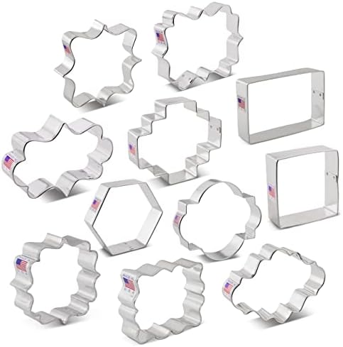 Plaques Frames Tiles Cookie Cutters 11 Pc Set 1