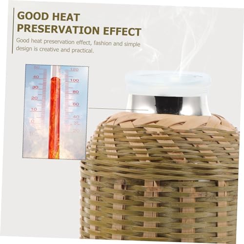 Mucklily Insulated Bamboo Kettle - Eco-Friendly Thermal