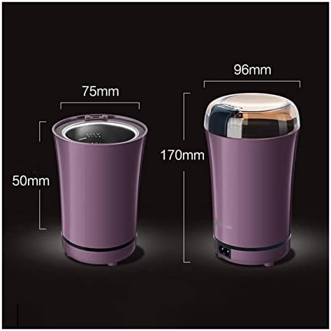 Refillable Spice Grinder with Coffee Bean Mill Purple