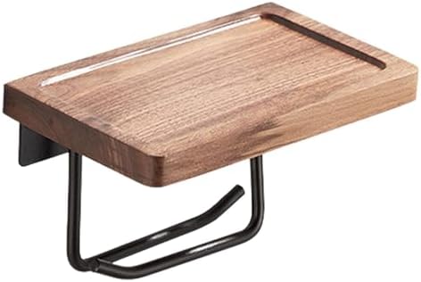 Premium Walnut Wood Toilet Paper Holder
