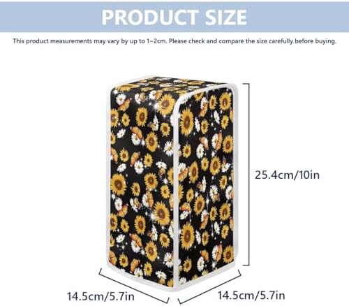 Butterflies Electric Can Opener Cover Up Water Resistant Lightweight Sunflowers Print