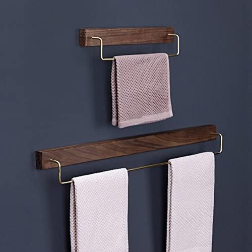 Solid-Wood Towel Rail Rack for Bathroom Kitchen Organization