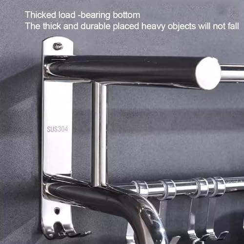 Annika 40cm Punching Wall-Mounted Towel Rack for Efficient Storage