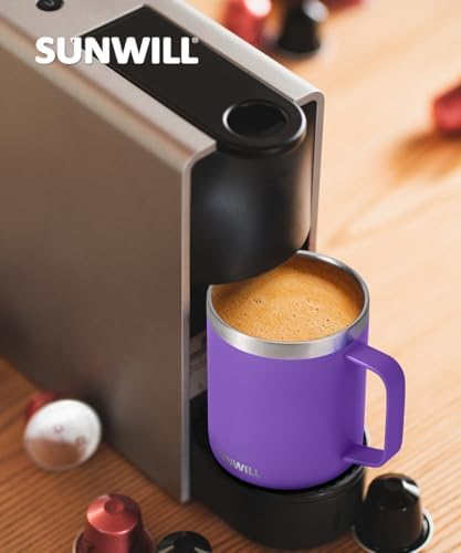 BPA-Free 14oz Insulated Coffee Mug with Handle SUNWILL
